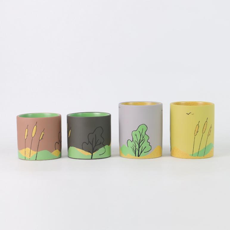 Suport pentru lumânări din ceramică Four Seasons Mountain Wild: un vas de lumină și umbră, ținând în mâinile tale un peisaj natural Suport pentru lumânări din ceramică Four Seasons Mountain Wild: un vas de lumină și umbră, ținând în mâinile tale un peisaj natural