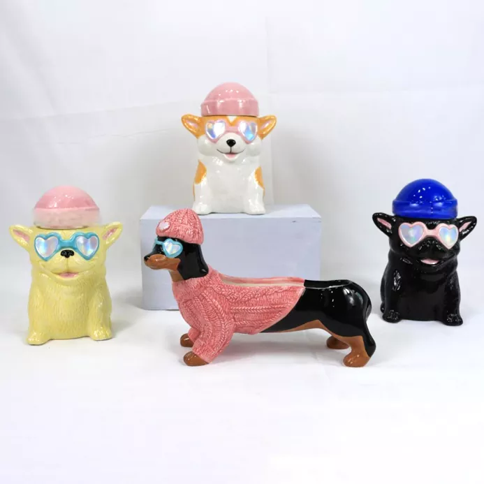 Animal ceramică de lumânări