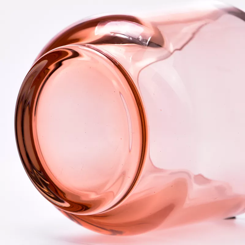 Suport pentru lumanari din sticla colorata