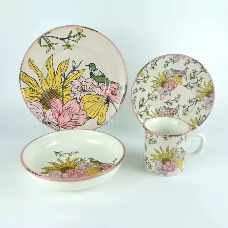 Mașină de spălat vase pentru vase de lux set de vase ceramice