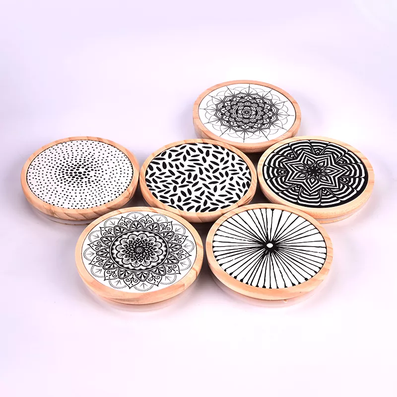 Capacul de lemn de imprimare personalizat