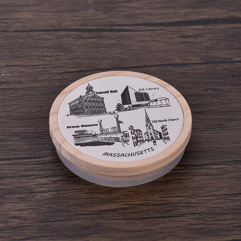 Capacul de lemn de imprimare personalizat